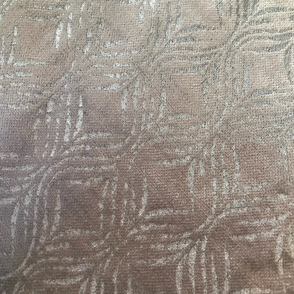 West Elm Silver Velvet Luster Metallic Ogee Duvet Cover - Picture 13 of 14